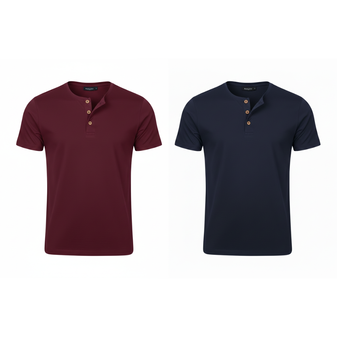 Camiseta Henley Livin