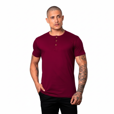 Camiseta Henley Livin