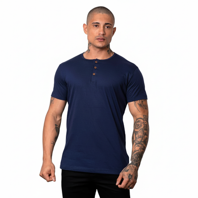 Camiseta Henley Livin