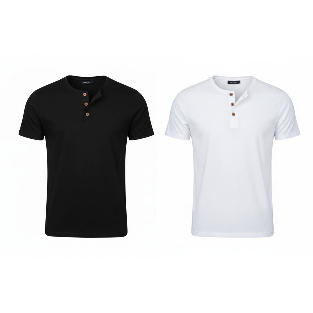 Camiseta Henley Livin