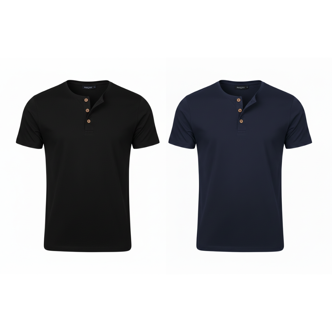 Camiseta Henley Livin