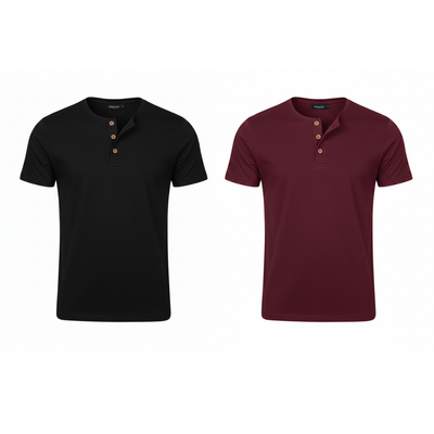 Camiseta Henley Livin