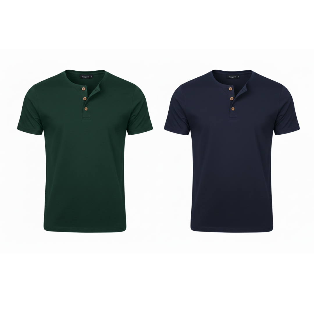 Camiseta Henley Livin