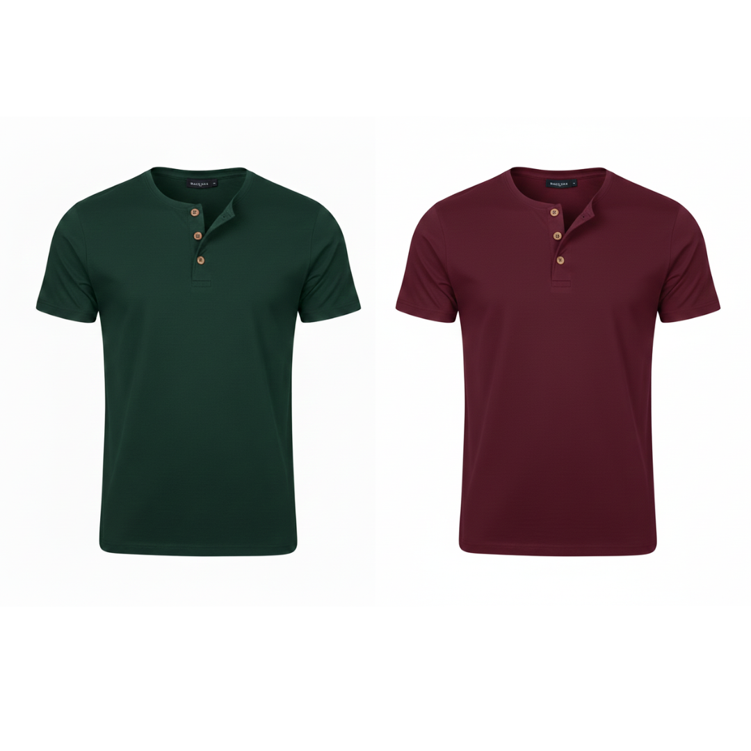 Camiseta Henley Livin