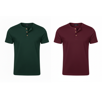 Camiseta Henley Livin