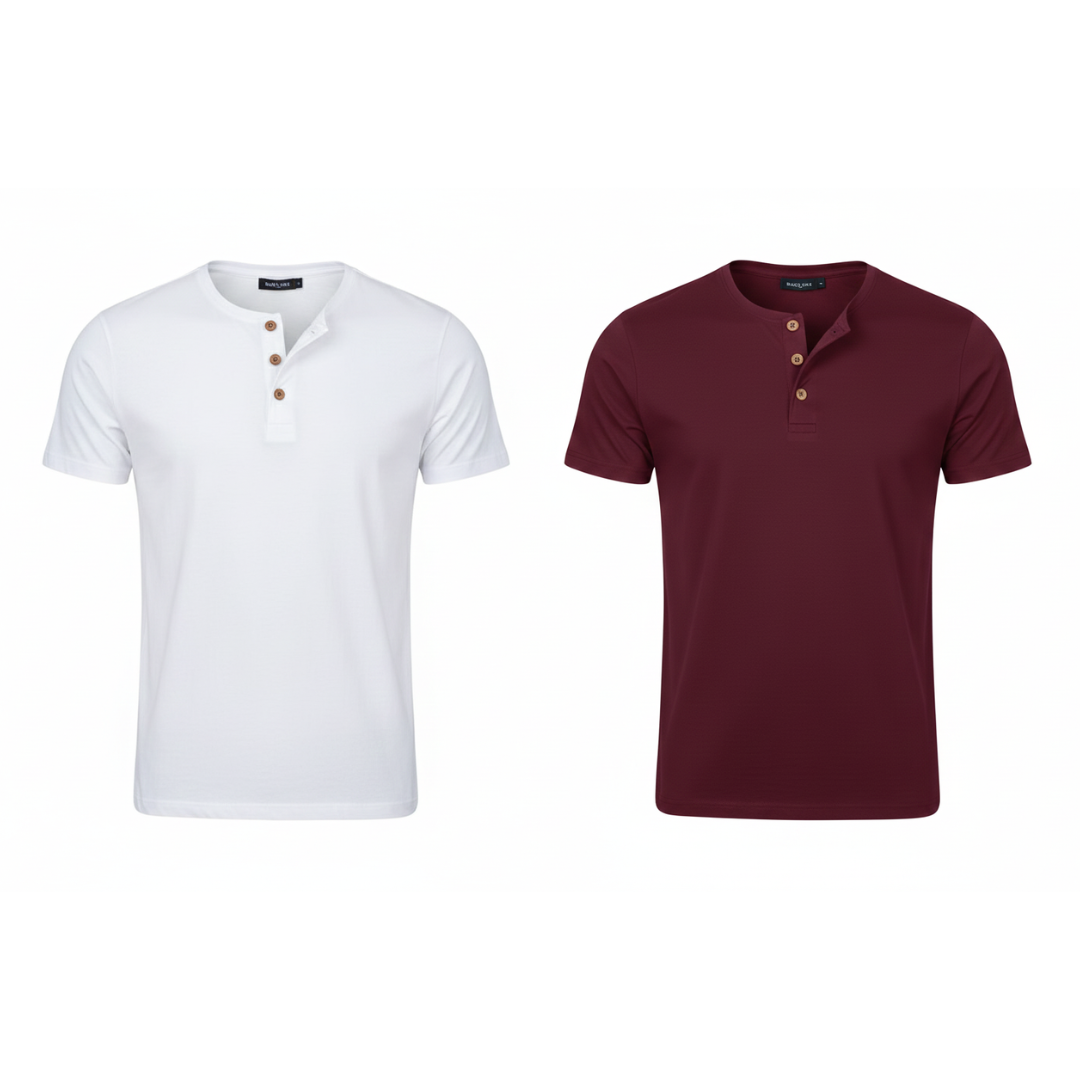 Camiseta Henley Livin