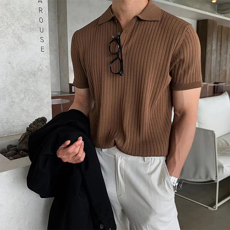 Camisa Polo canelada Rici