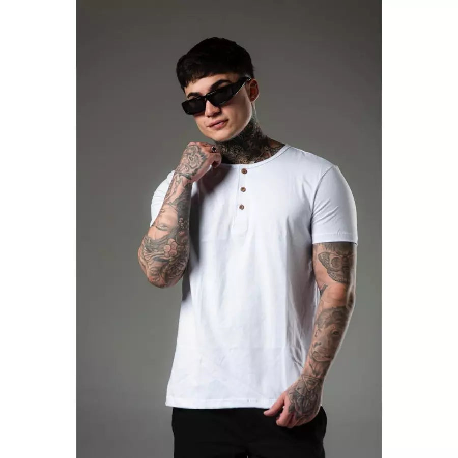 Camiseta Henley Livin